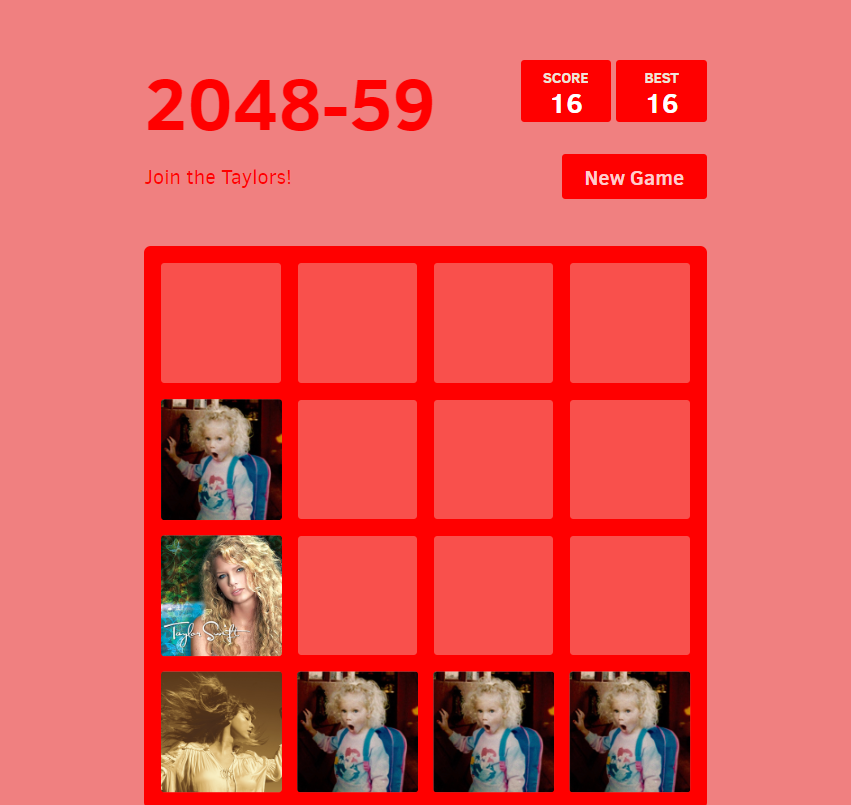 I have been playing for three days now. help. #2048 #taylorswift